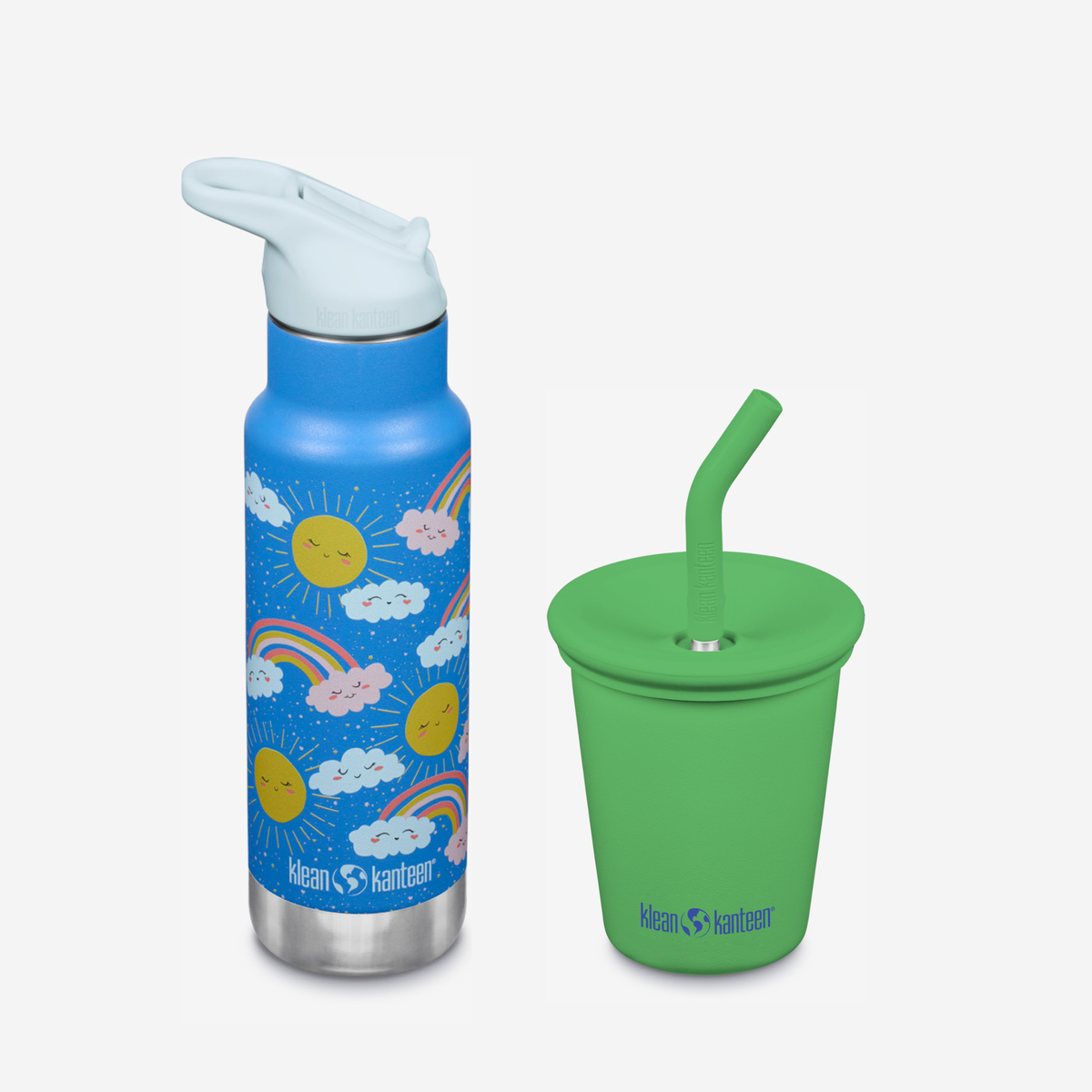 kid-s-sippy-cup-and-water-bottle-set-x6 KK-Kids-SippyCupandWaterBottleSet-VibrantGreen-Rainbows.png