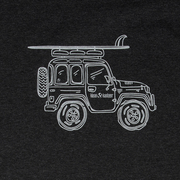 adventure-vehicle-t-shirt-m2 klean_shirt_jeep_front_closeup_lifestyle.jpg